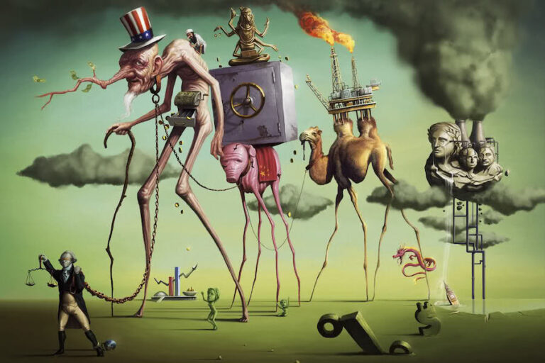     وقتی ابلیس جهانی سازی صورتک جنبش بر چهره می زند