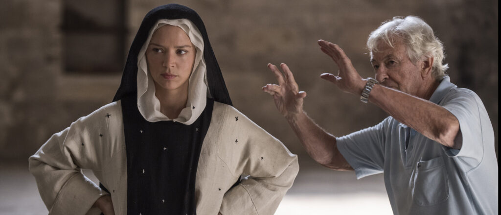 Paul Verhoeven directs Virginie Efira in Benedetta.